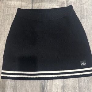 Alo yoga tennis club knit sweater skirt